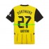 Camisola Borussia Dortmund Karim Adeyemi 27 Homem Equipamento Primeiro 2024-2025 Manga Curta